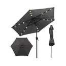 23Cm Solar Powered Patio Umbrella With Led Lights