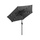 23Cm Solar Powered Patio Umbrella With Led Lights