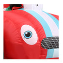 240Cm Christmas Inflatable Santa Racing Sleigh