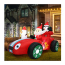 240Cm Christmas Inflatable Santa Racing Sleigh
