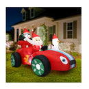 240Cm Christmas Inflatable Santa Racing Sleigh