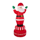 240Cm Christmas Inflatable Spinning Santa Claus With Led Light