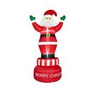 240Cm Christmas Inflatable Spinning Santa Claus With Led Light