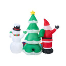 240Cm Set Of 3 Christmas Inflatable With Led Light