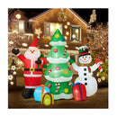 240Cm Set Of 3 Christmas Inflatable With Led Light