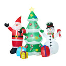 240Cm Set Of 3 Christmas Inflatable With Led Light