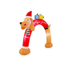 242Cm Tall Inflatable Christmas Dachshund Arch With Leds