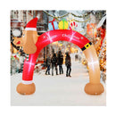 242Cm Tall Inflatable Christmas Dachshund Arch With Leds
