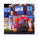 242Cm Tall Inflatable Christmas Dachshund Arch With Leds