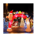 242Cm Tall Inflatable Christmas Dachshund Arch With Leds