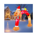 242Cm Tall Inflatable Christmas Dachshund Arch With Leds