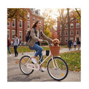 24 Inch Commuter Bike With Adjustable Seat And Convenient Pink