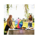 24 Inches Table Prize Wheel With 14 Slots Dry Erase Markers Eraser