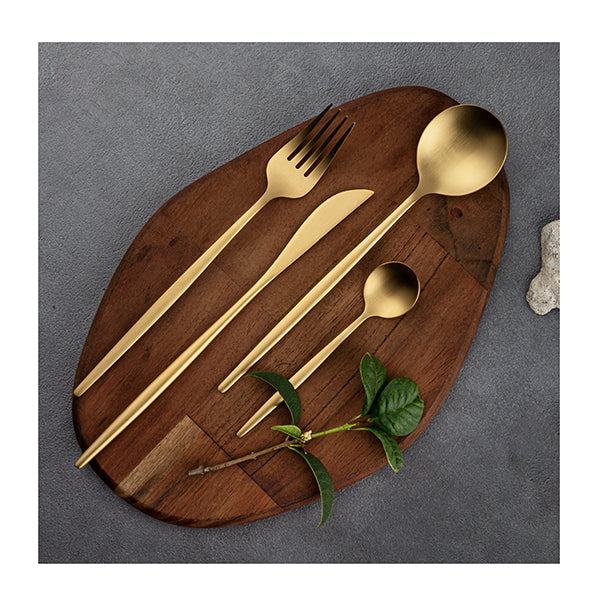 24 Pieces Cutlery Set Stainless Dinner Steak Knife Fork Spoon Teaspoon