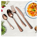 24 Pcs Cutlery Set Boxed Gift Tableware Stainless Steel Rose Gold