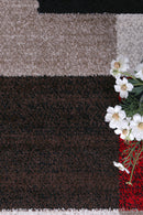 Opal Nest Brown Red Rug