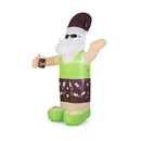 250 Cm Christmas Inflatable Decoration Blow Up Tropical Santa On Beach