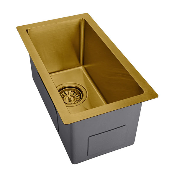 250 X 450Mm Yellow Gold Stainless Steel Kitchen Sink