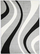 Moonlit Nest Grey Black Rug