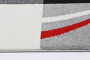 Misty Nest Black Red Rug