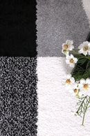 Misty Nest Black Red Rug