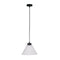 25Cm Frost Pleated Glass Single Pendant