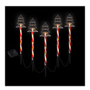 25 Led 5 Pcs Christmas Lights Path Ground Light Garden Decorations