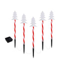 25 Led 5 Pcs Christmas Lights Path Ground Light Garden Decorations