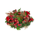 26Cm Christmas Centrepiece Berries And Baubles