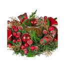 26Cm Christmas Centrepiece Berries And Baubles