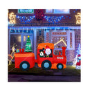 26Cm Christmas Inflatable Light Up Santa Train For Garden And Lawn