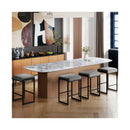 26 Inch Bar Stools Set Of 2 With Faux Leather Upholstered Seat