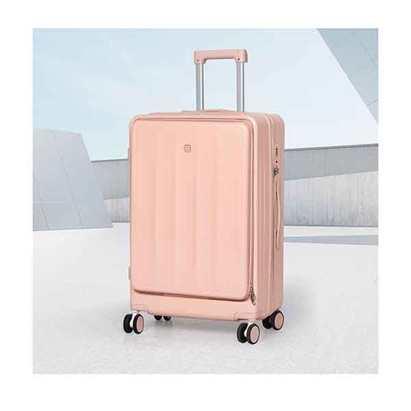 26 Inches Luggage Trolley Travel Hard Pink