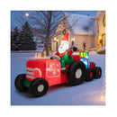 270Cm Christmas Inflatable Truck With Santa Claus And Gifts