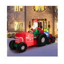270Cm Christmas Inflatable Truck With Santa Claus And Gifts