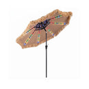 27Cm Solar Thatched Tiki Umbrella With 96 Led Lights 12 Modesnatural