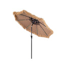 27Cm Solar Thatched Tiki Umbrella With 96 Led Lights 12 Modesnatural