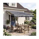 295X250Cm Retractable Patio Awning With Crank Handle Grey