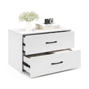 2 Drawer Stackable Storage Organizer With Anti Topping Kits White