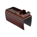 2 In 1 Bamboo Slide Away Sofa Armrest Tray Cup Phone Holder