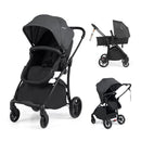 2 In 1 Foldable Baby Stroller With Reversible Seat And Backrest Grey