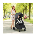 2 In 1 Foldable Baby Stroller With Reversible Seat Grey