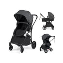 2 In 1 Foldable Baby Stroller With Reversible Seat Grey