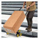 2In1 Folding Hand Truck And Ladder With Anti Slip Pedals Rubber Wheels