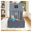 2 In 1 Kids Play Tent With Playpen And Washable Cotton Mat