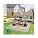 2 In 1 Sandbox With Waterproof Oxford Fabric Cover White