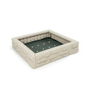 2 In 1 Sandbox With Waterproof Oxford Fabric Cover White