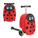 2 In 1 Skateboard Luggage With 3 Color Lighted Wheel For Kids