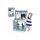 2 In 1 Wooden Mud Kitchen Double Sided Kids Kitchen Playset Blue