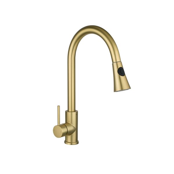 2 Mode Pull Out Kitchen Sink Mixer Tap Swivel Spout Basin